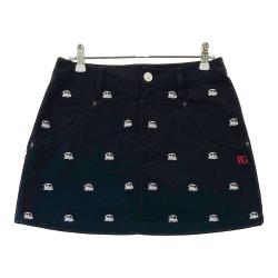 サイズ：0 PEARLY GATES パーリーゲイツ ;×LINE ストレッチスカート ライン ドット柄 ネイビー系 [240101491749] ゴルフウェア レディース ストスト サイズ：0 PEARLY GATES パーリーゲイツ ;×LINE ストレッチ