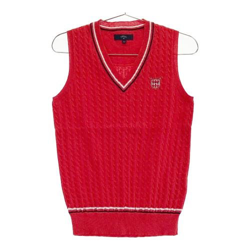 【キャロウェイ】Vネック スター ボーダー ゴルフ ニット ベスト クマ M 赤 1-240001165324-m-01-pl.jpg