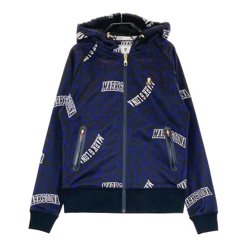 MARK&LONA マークアンドロナ ジップパーカー 総柄 レッド系