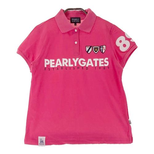 PEARLY GATES パーリーゲイツ 25周年 半袖ポロシャツ ネイビー系