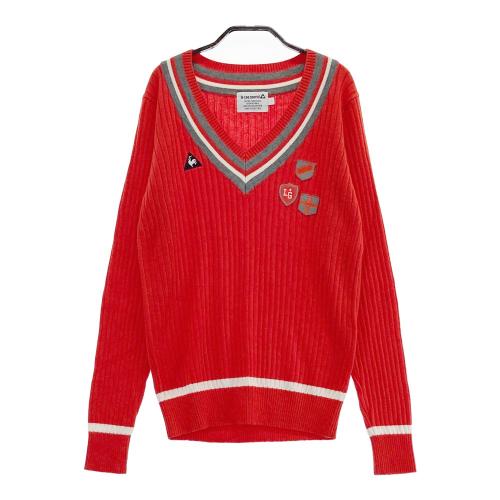 LE COQ GOLF ルコックゴルフ Vネック ニットセーター ネイビー系