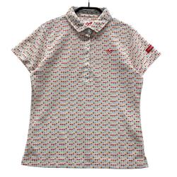 美品✨マスターバニーエディション　ゴルフウェア　ポロシャツ　花柄　ブルー系　総柄 可愛さ×大人な印象！MASTER BUNNY EDITION マスターバニー