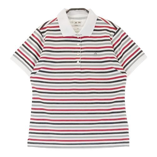 m2842 adidas ポロシャツ ボーダー ゴルフ M/M - メルカリ