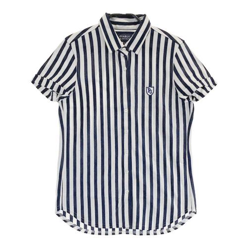 PEARLY GATES パーリーゲイツ プリーツスカート ストライプ柄 ネイビー