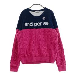 サイズ：M AND PER SE アンパスィ  タートルネック 長袖ニットセーター  イエロー系 [240101453620] ゴルフウェア レディース ストスト サイズ：M AND PER SE アンパスィ タートルネック 長袖ニット