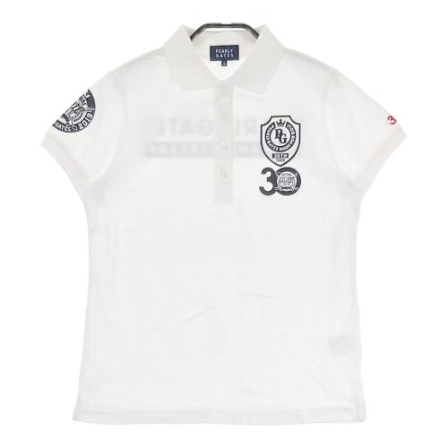 PEARLY GATES パーリーゲイツ 半袖ポロシャツ ひまわり柄 ホワイト系