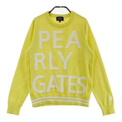 PEARLY GATES パーリーゲイツ　星に願いを　裏地付き　ニット　ゴルフ 美品】パーリーゲイツ ブルゾン グレー×白 星柄 裏起毛