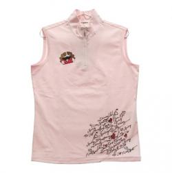 ミエコ ウエサコ スポーツ ゴルフ ポロシャツ ピンク　総柄 サイズ40