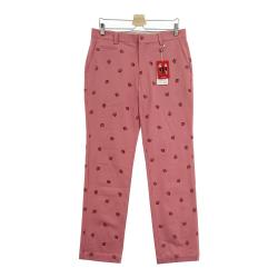 MU SPORTS エムユースポーツ ノータックパンツ ピンク系 56