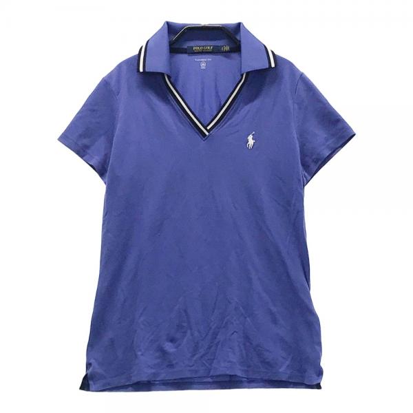 POLO GOLF ポロゴルフ 襟付 半袖Tシャツ 半袖ポロシャツ ブルー系 サイズ：SP ランク：A- 【中古】ゴルフウェア