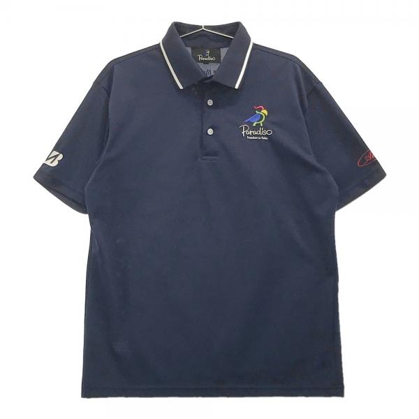 BEAMS GOLF ビームス ゴルフ 半袖 ポロシャツ 刺繍 ブルー系 Mスポーツ/アウトドア