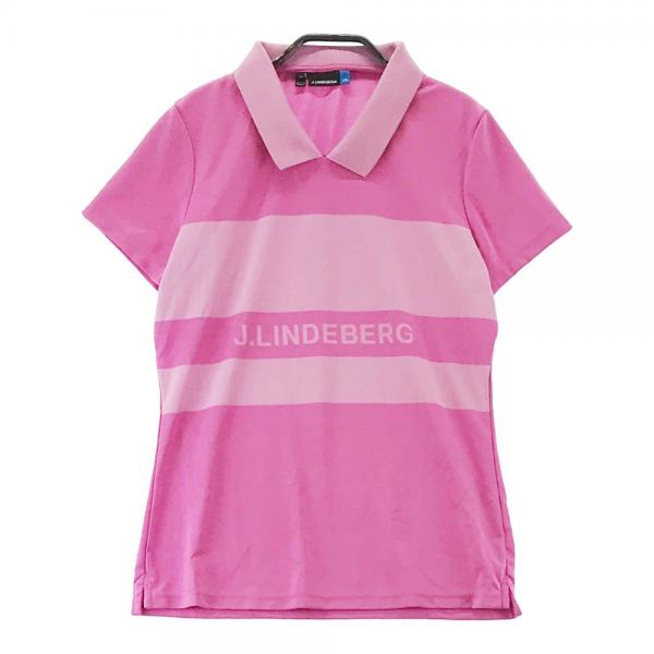 J.LINDEBERG ジェイリンドバーグ 襟付 半袖Tシャツ ピンク系 サイズ：M 