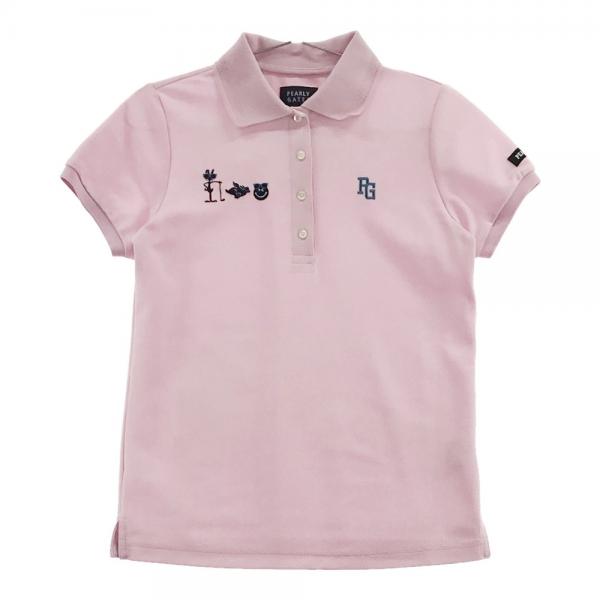 パーリーゲイツ 半袖ポロシャツ ニコちゃん ピンク 0 - 通販