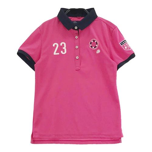 23区GOLF ニジュウサンクゴルフ 半袖ポロシャツ ピンク系 サイズ：1