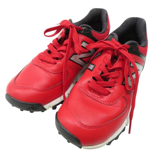 NEW BALANCE GOLF ニューバランスゴルフ MGS574RD ゴルフシューズ スパイクレス レッド系 サイズ：23.0cm ランク：B  【中古】ゴルフウェア シューズ 中古ゴルフウェア通販サイトSTST(ストスト)