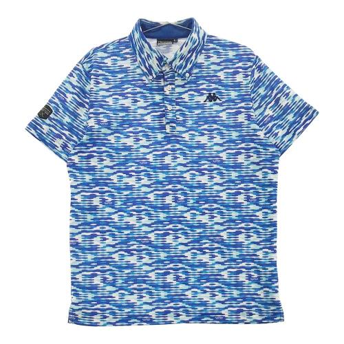 KAPPA GOLF カッパゴルフ 半袖ポロシャツ ボタンダウン ブルー系 