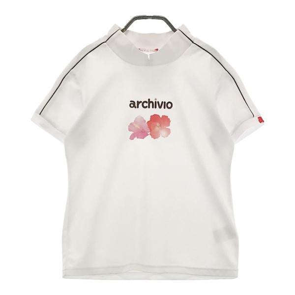 ARCHIVIO アルチビオ ハイネック 半袖Tシャツ ホワイト系 サイズ：36 ランク：B 【中古】ゴルフウェア