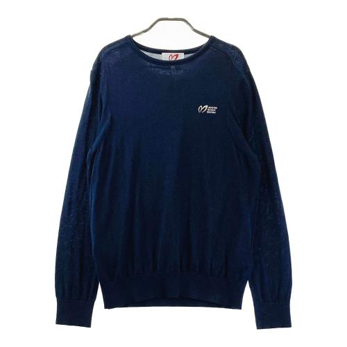 サイズ：６ PEARLY GATES パーリーゲイツ 2022年 2170201 薄手 丸首セーター  ネイビー系 [240002007566] ゴルフウェア メンズ ストスト 新品】PEARLY GATES パーリーゲイツ 2022年 2170201 薄手 丸首