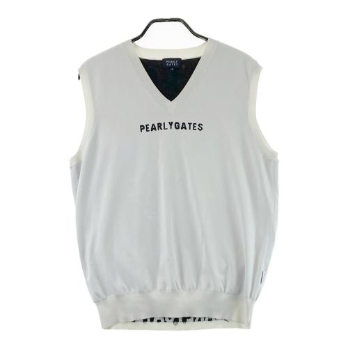 PEARLY GATES パーリーゲイツ Vネック ニットベスト ホワイト系 サイズ
