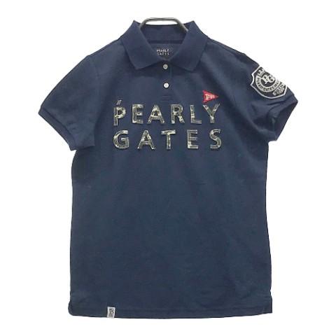 パーリーゲイツ 30周年 半袖 ポロシャツ 1 紺 PEARLY GATES-