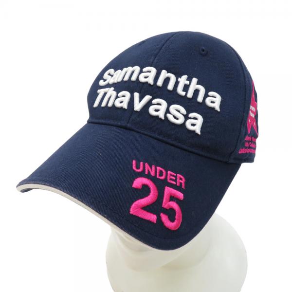 SAMANTHA THAVASA サマンサタバサ UNDER25 キャップ ネイビー系 サイズ：F ランク：B 【中古】ゴルフウェア