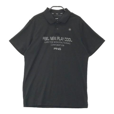 PING ピン 2023年モデル 半袖ポロシャツ ブラック系 サイズ：LL ランク 