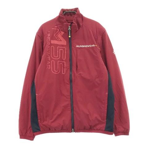 MUNSINGWEAR マンシングウェア 2WAY蓄熱中綿ジップジャケット レッド系