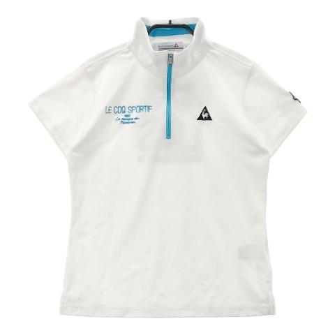 ルコックゴルフ　レディース　ハーフジップ半袖シャツ　Mサイズ　美品
