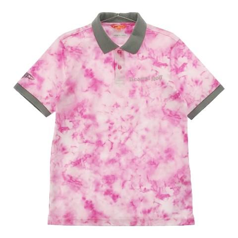 ビームスゴルフ BEAMS GOLF ゴルフウェア ポロシャツ ピンク M - ウエア