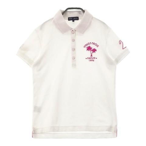 23区GOLF ニジュウサンクゴルフ 半袖ポロシャツ ピンク系 サイズ：1 