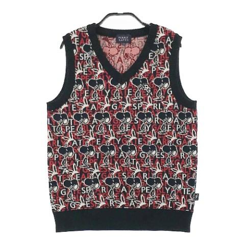 ★ 美品 ★ パーリーゲイツ ニット ベスト スヌーピー 総柄 M PEARLY GATES パーリーゲイツ × PEANUTS ニットベスト スヌーピー柄