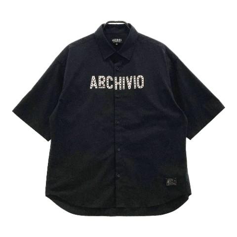ARCHIVIO アルチビオ 2023年モデル 半袖シャツ ブラック系 サイズ：48 