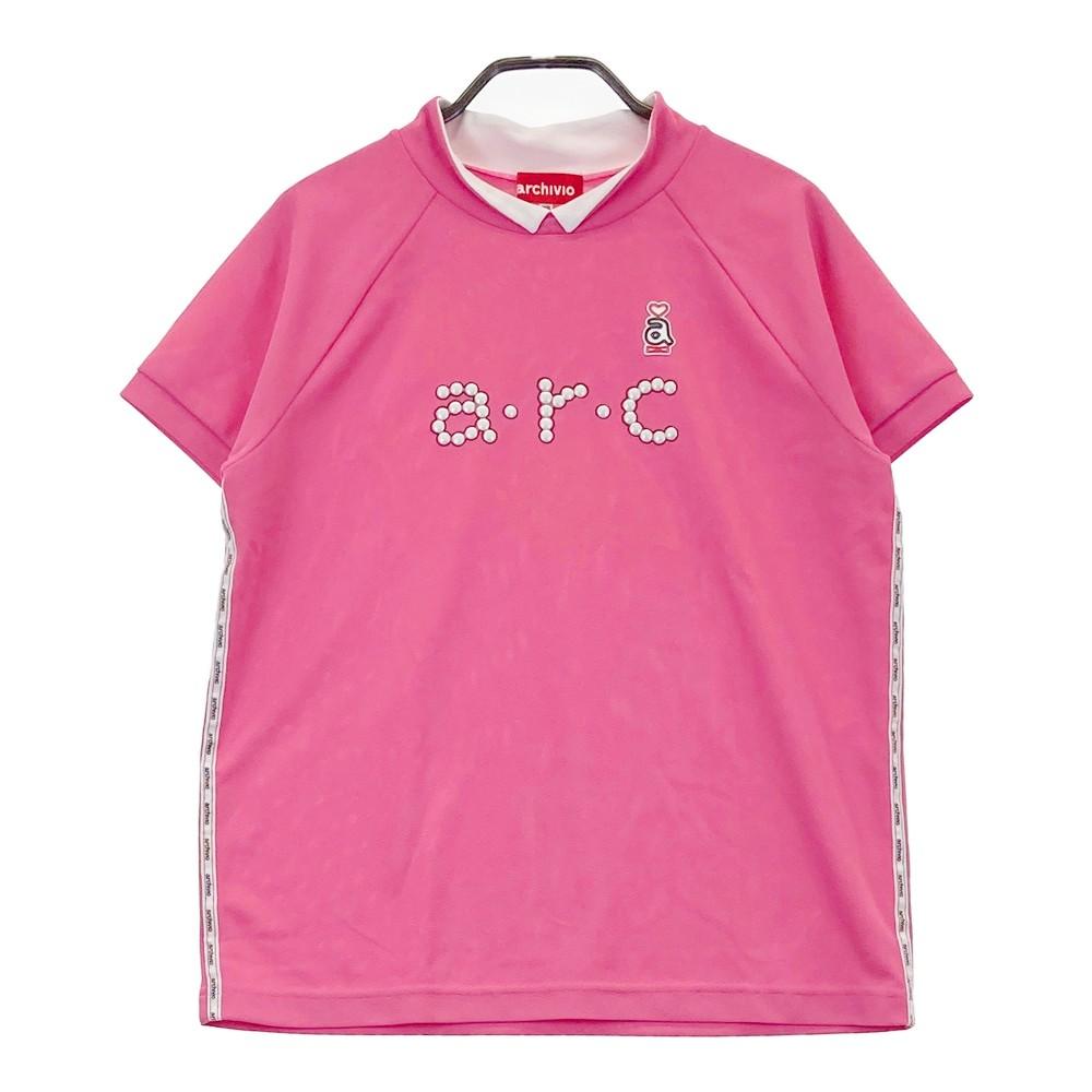 ARCHIVIO アルチビオ A059417 襟付 半袖Tシャツ ピンク系 サイズ：38 ランク：A- 【中古】ゴルフウェア