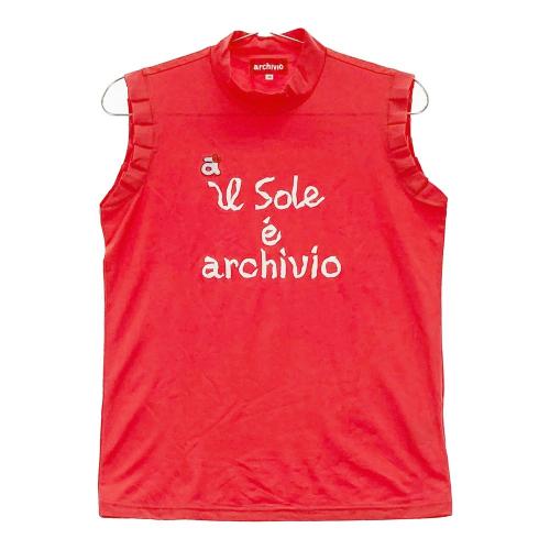 ARCHIVIO アルチビオ ハイネックノースリーブTシャツ アイスクリーム レッド系 サイズ：40 ランク：N 【新品】ゴルフウェア Tシャツ  中古ゴルフウェア通販サイトSTST(ストスト)