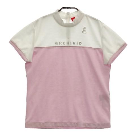 ARCHIVIO アルチビオ 2022年モデル ハイネック 半袖Tシャツ ピンク系 