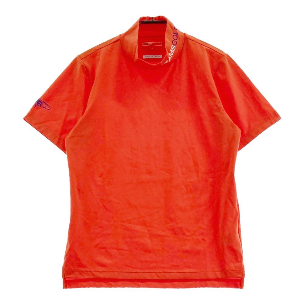 BEAMS GOLF ビームスゴルフ ハイネック 半袖Tシャツ オレンジ系 サイズ：S ランク：A- 【中古】ゴルフウェア