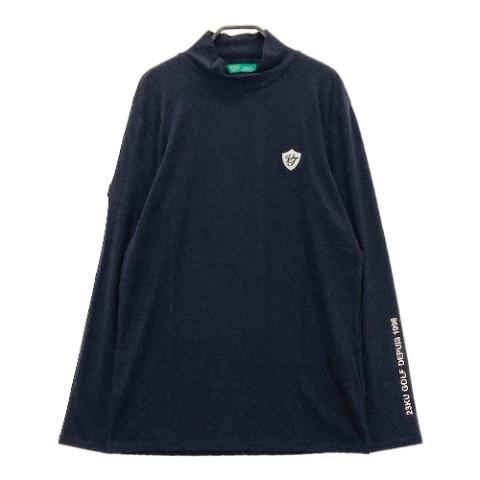 23区GOLF ニジュウサンクゴルフ ハーフジップ 長袖Tシャツ 裏起毛