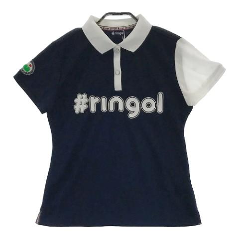 RINGOL リンゴル 半袖ポロシャツ ネイビー系 サイズ：M ランク
