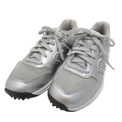 NEW BALANCE ニューバランス ゴルフシューズ シルバー系 サイズ：23 ランク：B 【中古】ゴルフウェア シューズ 中古ゴルフ ウェア通販サイトSTST(ストスト)