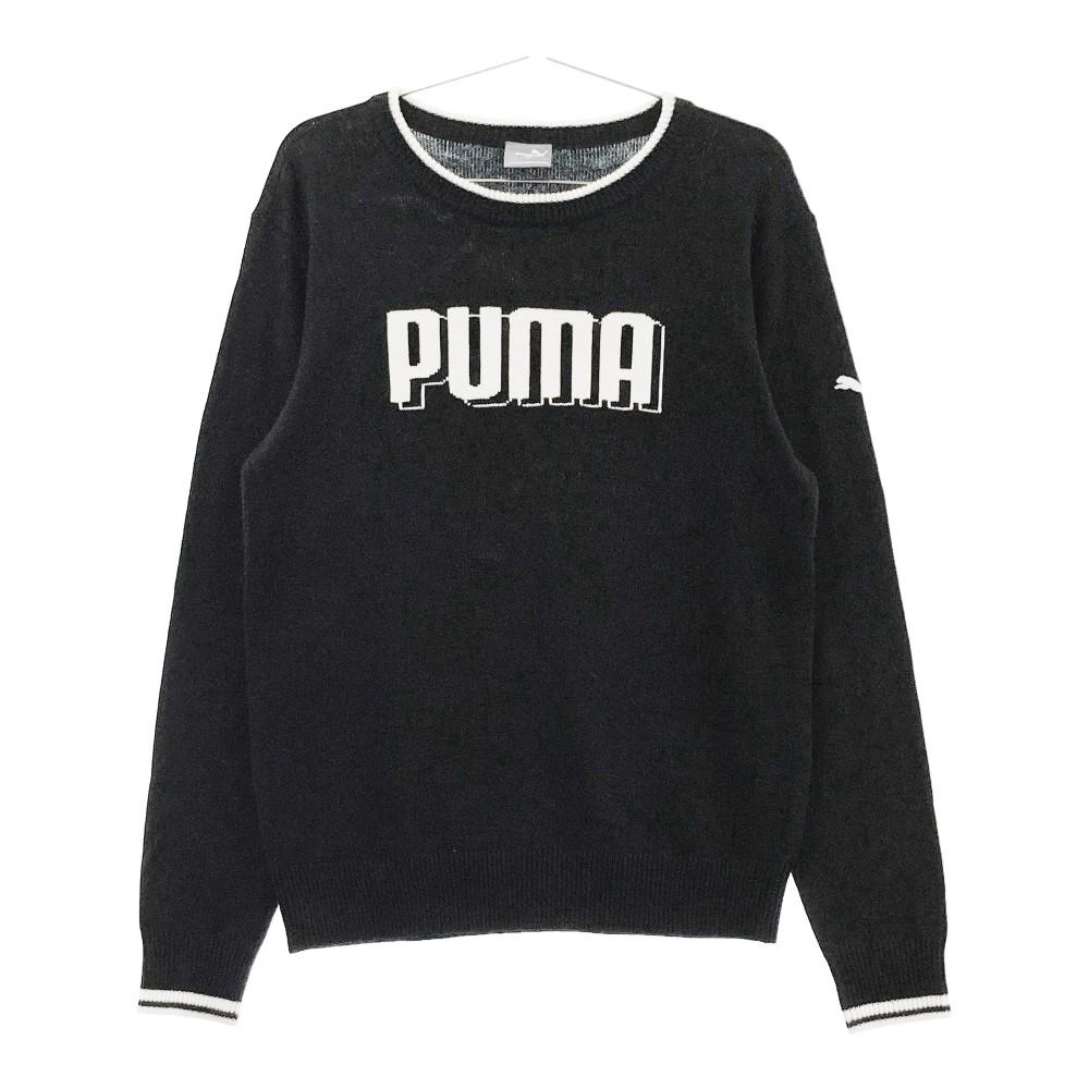 PUMA GOLF プーマゴルフ ニットセーター ブラック系 サイズ：L