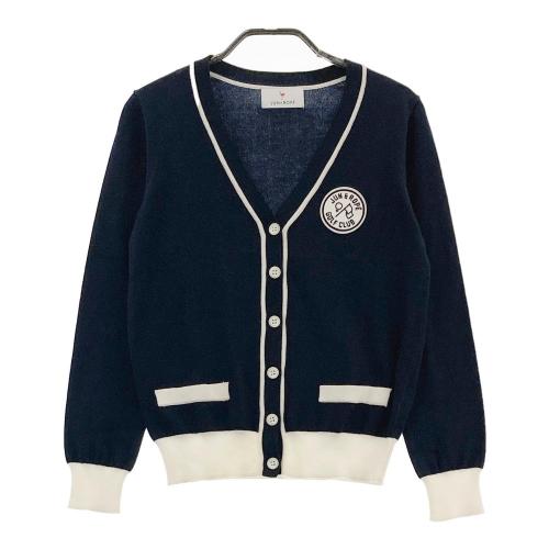 BEAMS GOLF ビームスゴルフ ニット カーディガン ドット柄 ネイビー系