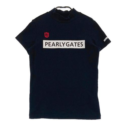 PEARLY GATES パーリーゲイツ ハイネック 半袖Tシャツ ネイビー系 