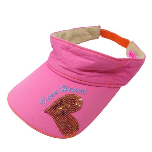 MONZEE モンジー サンバイザー ピンク系 ランク：B 【中古