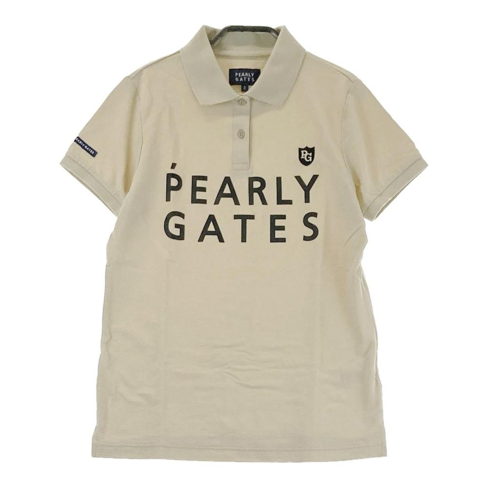 PEARLY GATES パーリーゲイツ 半袖ポロシャツ シアサッカー ベージュ系