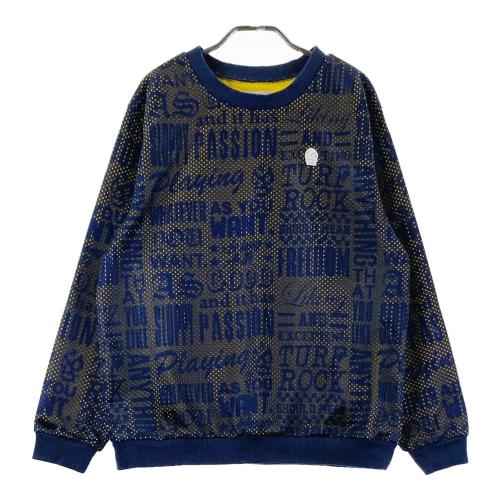 RUSSELUNO ラッセルノ メッシュ スウェットトレーナー ネイビー系