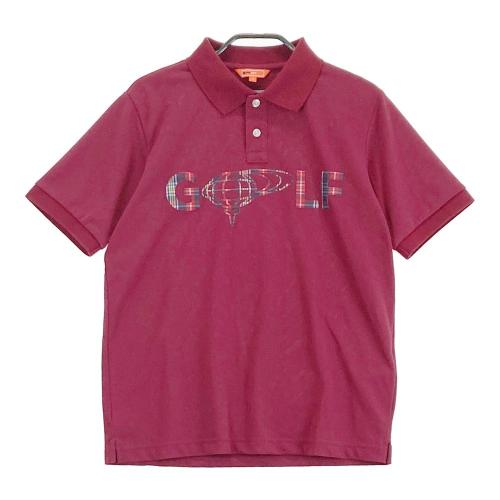 サイズ：L BEAMS GOLF ビームスゴルフ  半袖ポロシャツ  レッド系 [240101378569] ゴルフウェア メンズ ストスト BEAMS GOLF ビームスゴルフ 半袖ポロシャツ レッド系 サイズ：L