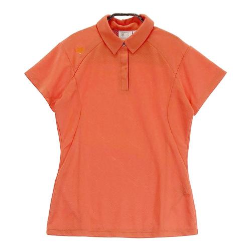 DESCENTE GOLF デサントゴルフ 半袖ポロシャツ オレンジ系 サイズ：L ...