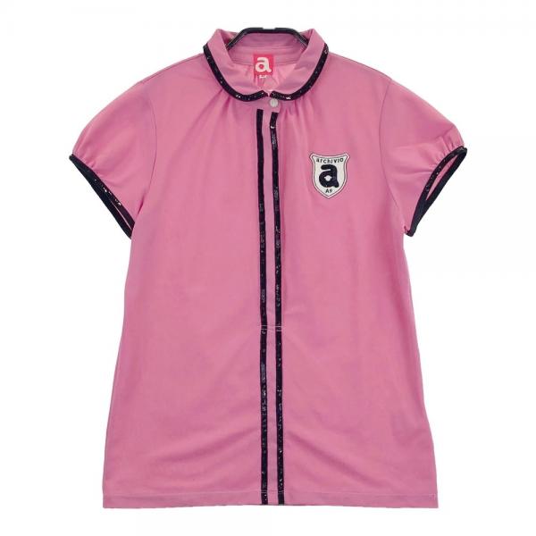 ARCHIVIO アルチビオ 半袖ポロシャツ ピンク系 サイズ：40 ランク：B 