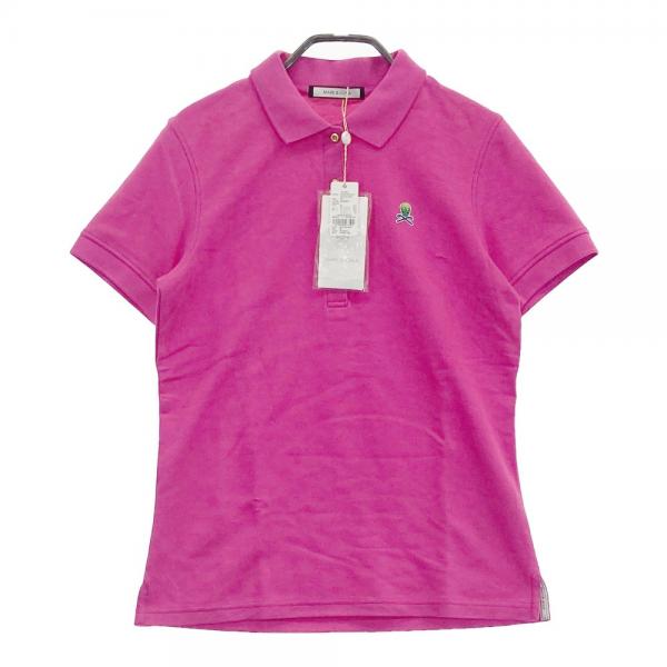 MARK&LONA マークアンドロナ 半袖ポロシャツ スカル ピンク系 サイズ：38 ランク：B 【中古】ゴルフウェア