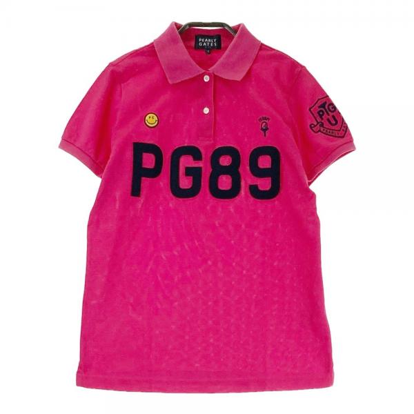 PEARLY GATES パーリーゲイツ 055-7160452 半袖ポロシャツ ピンク系 